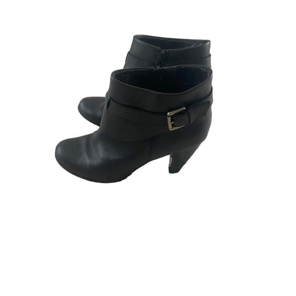 Coach And Four Black Leather Becky Women' Ankle Booties - 9.5M